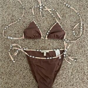 Burberry Check Bikini (Size S)